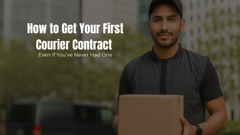 how to get your first courier contract