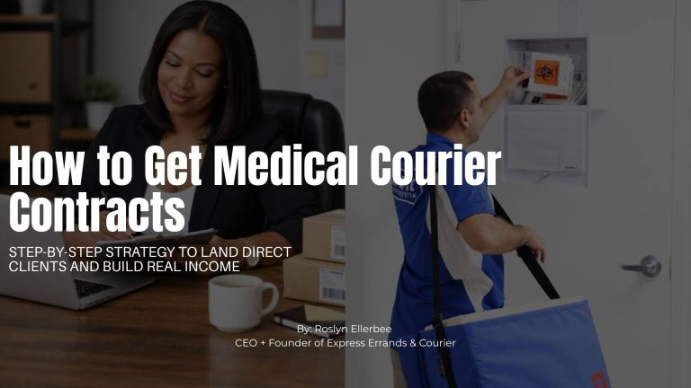 how to get medical courier contracts