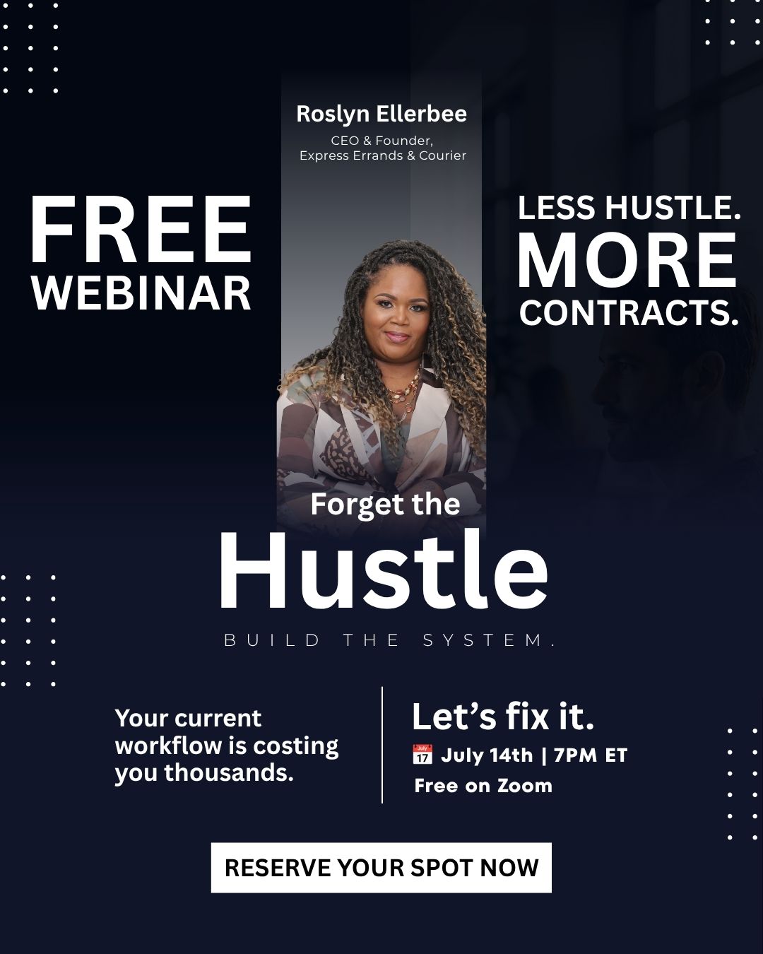 From Gig Apps to Direct Medical Courier Contracts live training with Roslyn Ellerbee